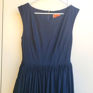 Modcloth Fabulous Fit and Flare Dress in Navy